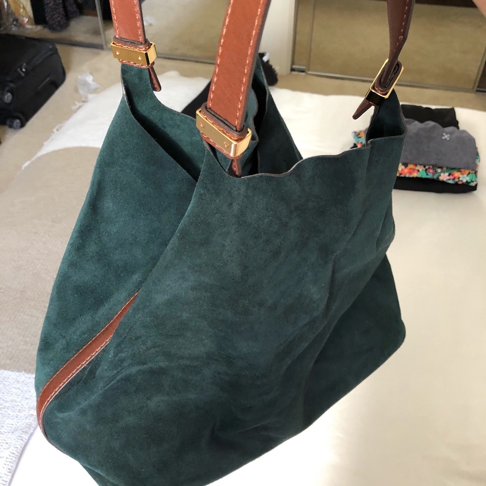 Michael Kors Green Suede Purse